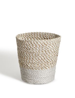 Raffia + Seagrass Waste Bin